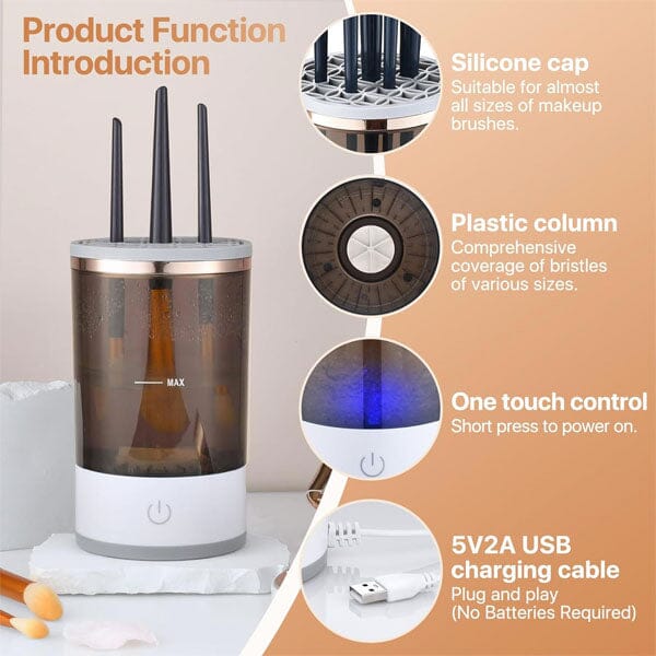 SpinRenew Pro: Spinning Ultrasonic Makeup Brush & Sponge Cleaner Machine - Image 11