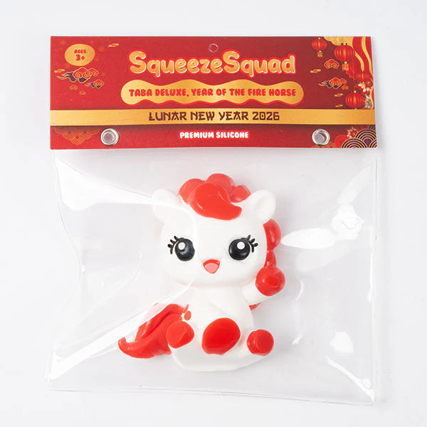 SqueezeSquad Taba Deluxe Premium Silicone Squishies® Fidget Toy - Year Of The Fire Horse