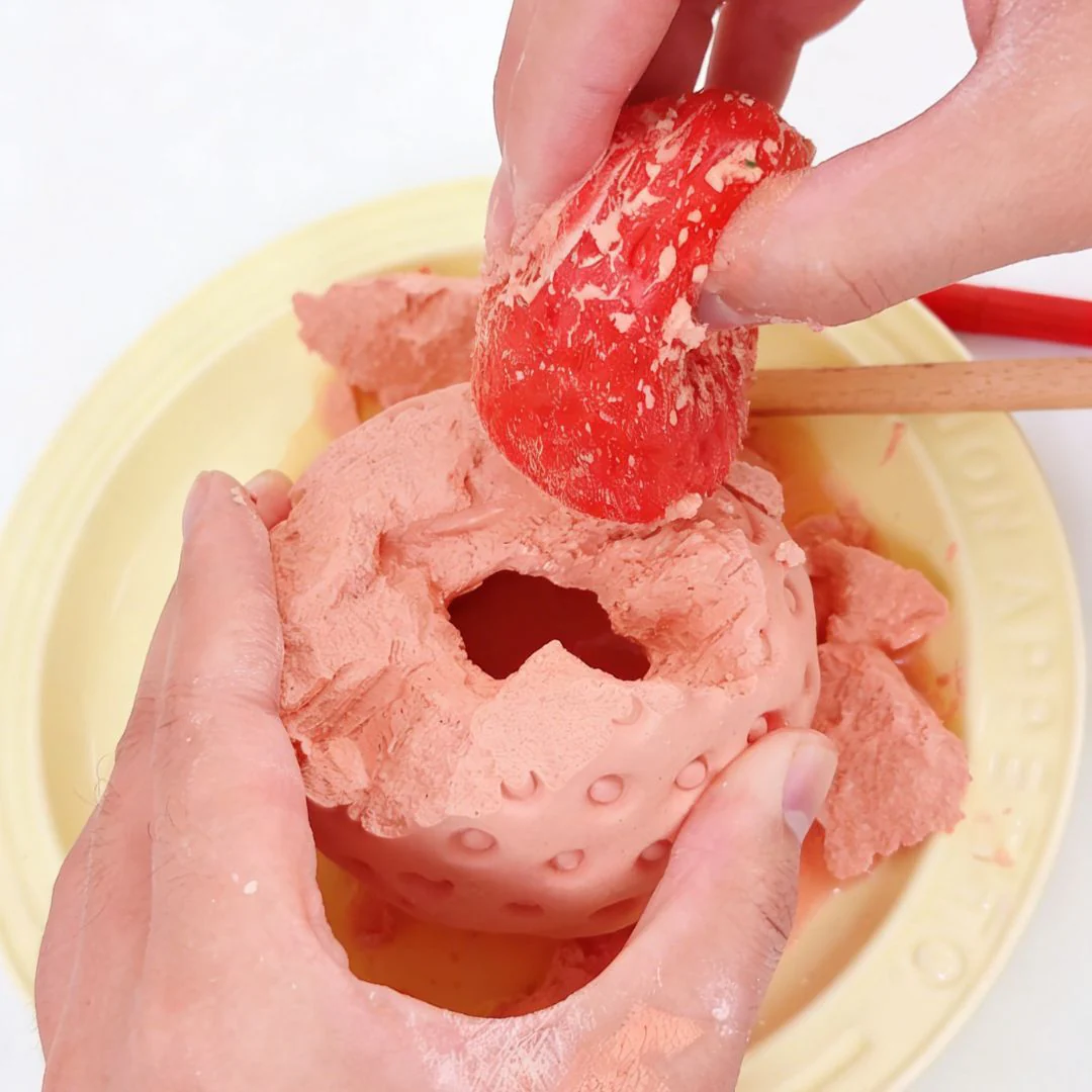 SqueezeSquad Smashables Taba Deluxe Smash and Squeeze Squishies® Fidget Toy - Strawberry - Image 5