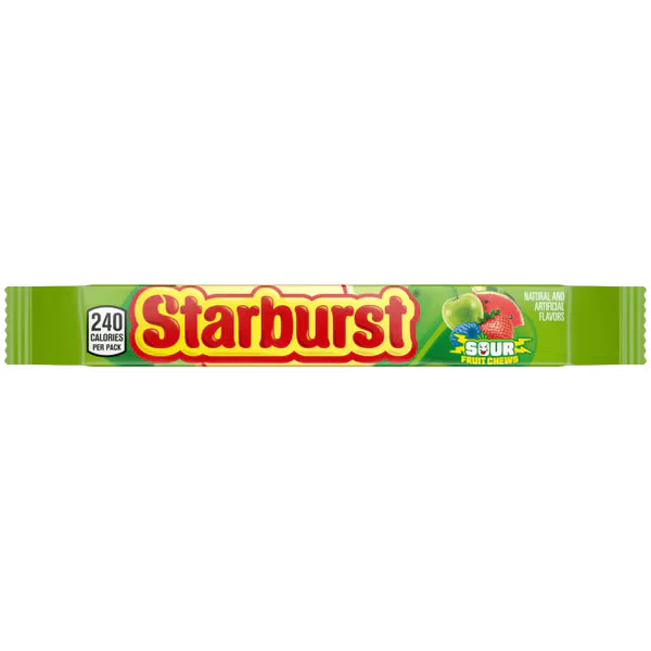 Starburst Sour Fruit Chews Chewy Candy 2.07 oz