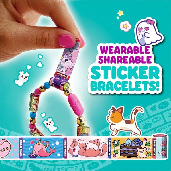 Sticki Rolls Wearable Reusable Sticki Band Mystery Capsule (50 Stickers Inside!) - Image 3