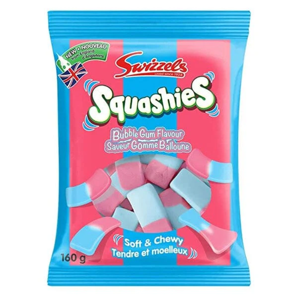 Swizzels Squashies Bubblegum Flavor Gummy Candy (160g) Imported From England - Image 2