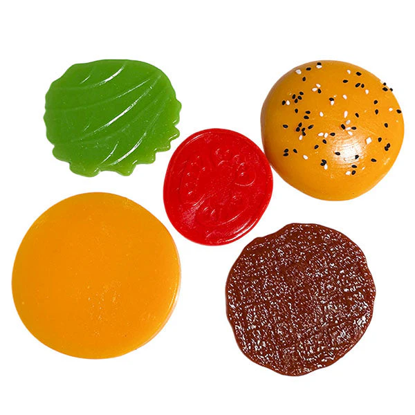 Taba Squishies® Peelables Deluxe Premium Silicone Fidget Toy (1pc) Hamburger - Image 3