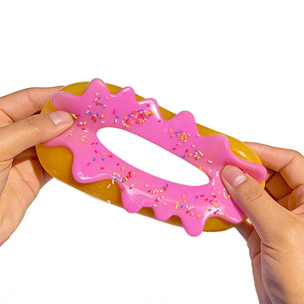 Taba Squishies® Peelables Deluxe Premium Silicone Fidget Toy (1pc) Sprinkle Donut - Image 2