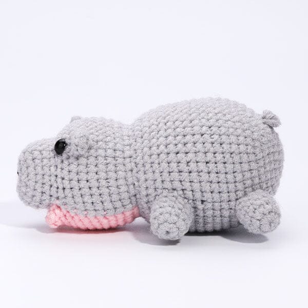 The LOOP Brigade: DIY Mini Crochet Plush Toy Complete Kit For Beginners - Chompy the Hippo - Image 4