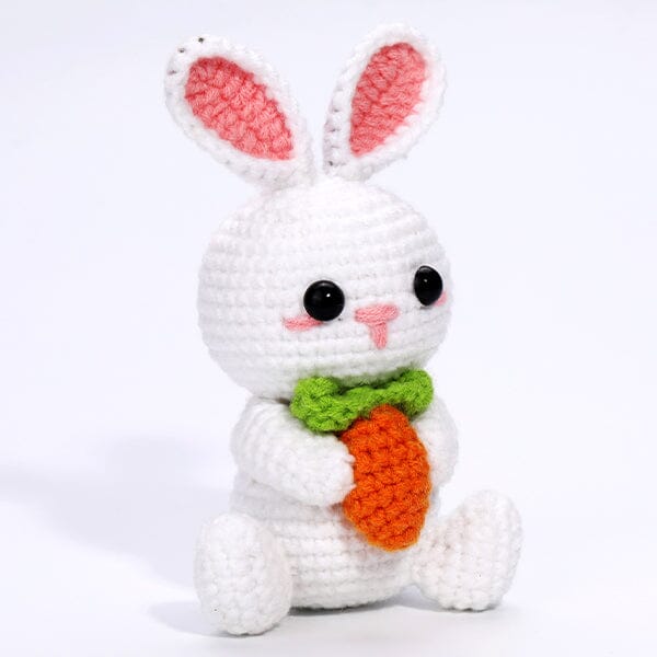 The LOOP Brigade: DIY Mini Crochet Plush Toy Complete Kit For Beginners - Nibbles the Bunny - Image 3
