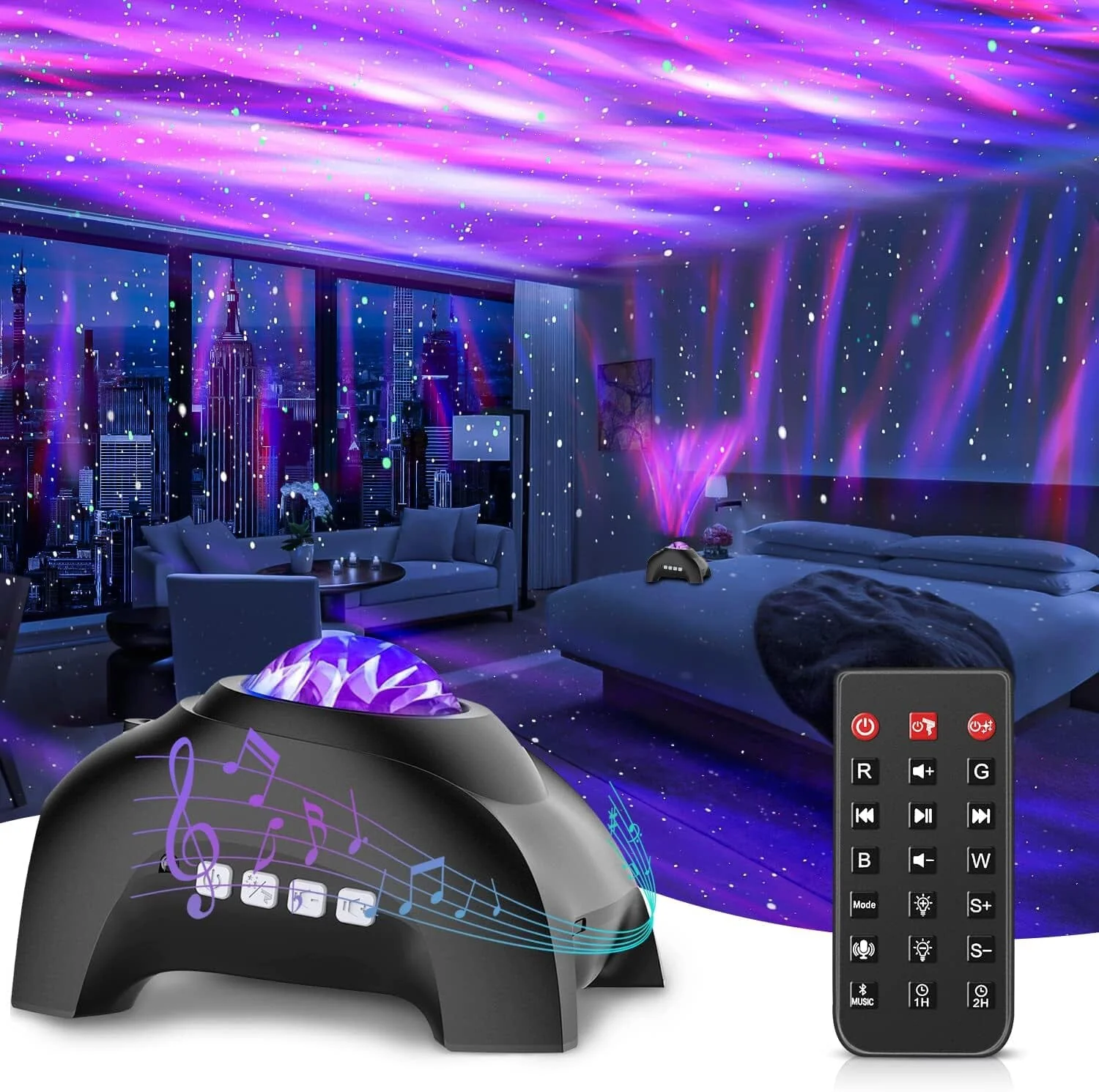 TikTastic: 3-in-1 Galaxy Projector, Bluetooth Speaker & Sleep Aid - Image 3