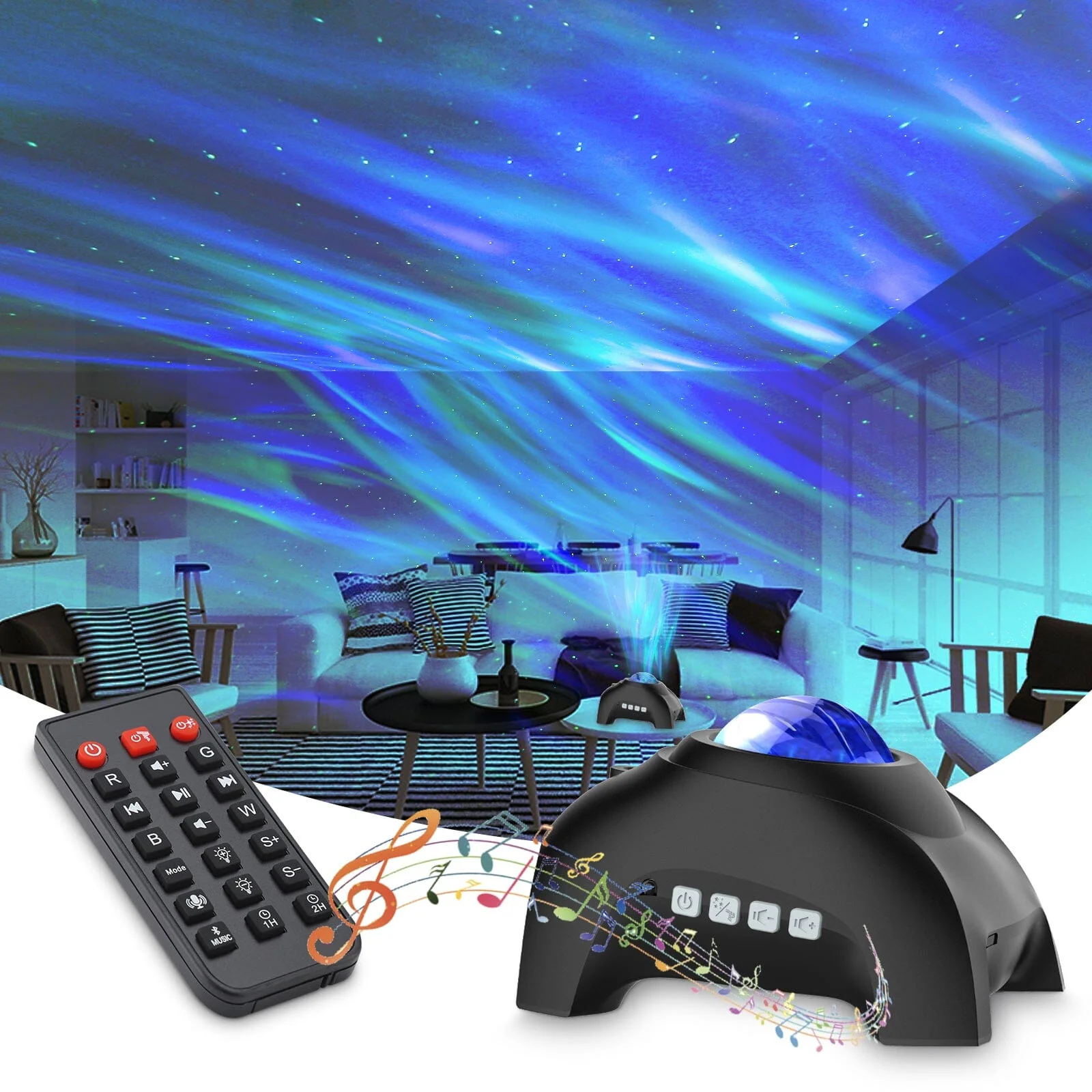 TikTastic: 3-in-1 Galaxy Projector, Bluetooth Speaker & Sleep Aid - Image 4
