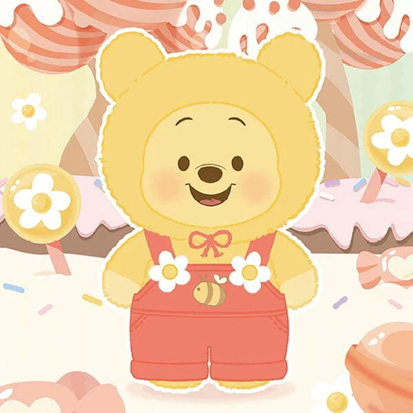 TOP TOY x Disney: Winnie The Pooh "Candy Bear" Series Plush Keychain Blind Box (1pc) - Image 13