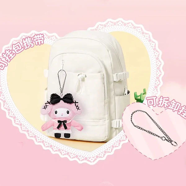 TOP TOY x Sanrio: Kuromi & My Melody "Angel Garden" Series Plush Keychain Blind Box (1pc) - Image 10