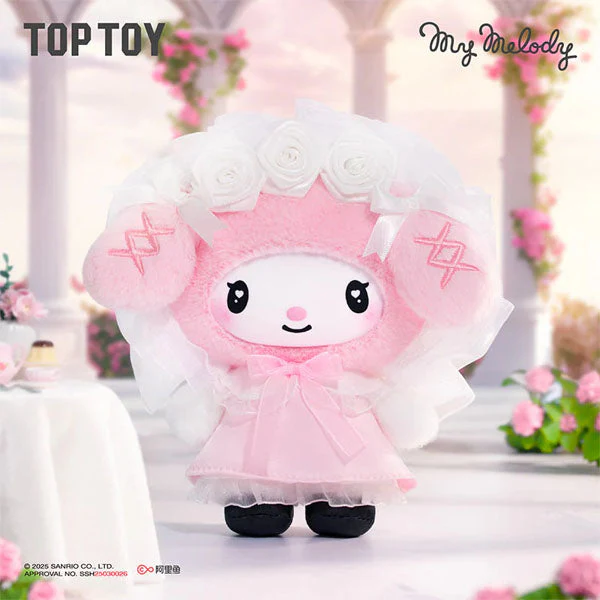 TOP TOY x Sanrio: Kuromi & My Melody "Angel Garden" Series Plush Keychain Blind Box (1pc) - Image 5