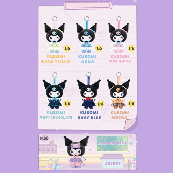 TOP TOY x Sanrio: Kuromi "School Life" Series Plush Keychain Blind Box (1pc) - Image 10