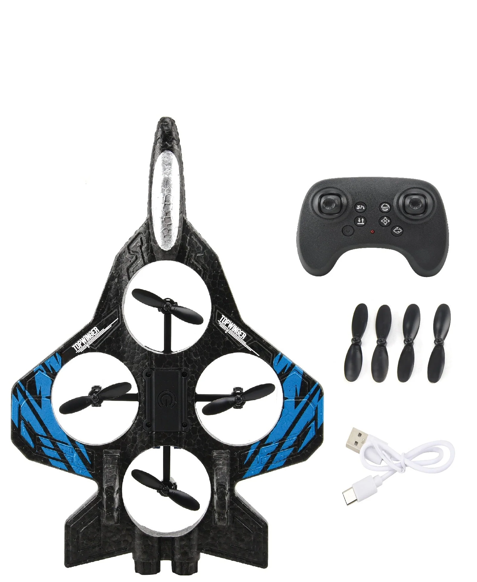 TopWinger Remote Controlled Jet with Lights – RC Foam Jet For Stunts & Easy Controls - Image 3