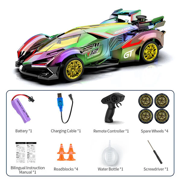 Tough Trax DriftStorm Holo Racer Holographic Drifting Remote Control Stunt Car - Image 11