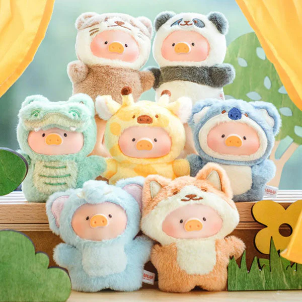 TOYZERO+ x Lulu The Piggy: Animal Party Puppet Show Series Plush Keychain Blind Box (1pc) - Image 2