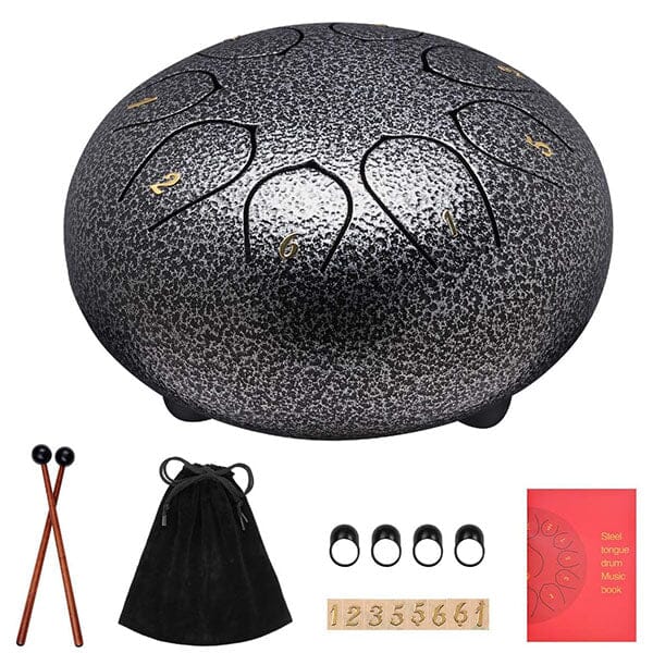 TranquilTones 6" Garden Rain Drum in Matte Black - Image 11