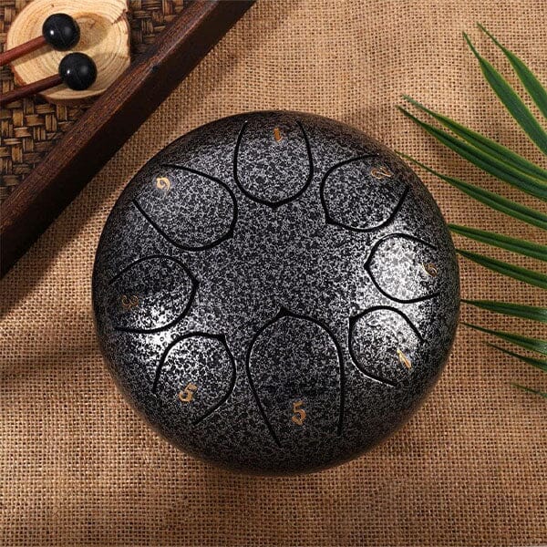 TranquilTones 6" Garden Rain Drum in Matte Black - Image 4