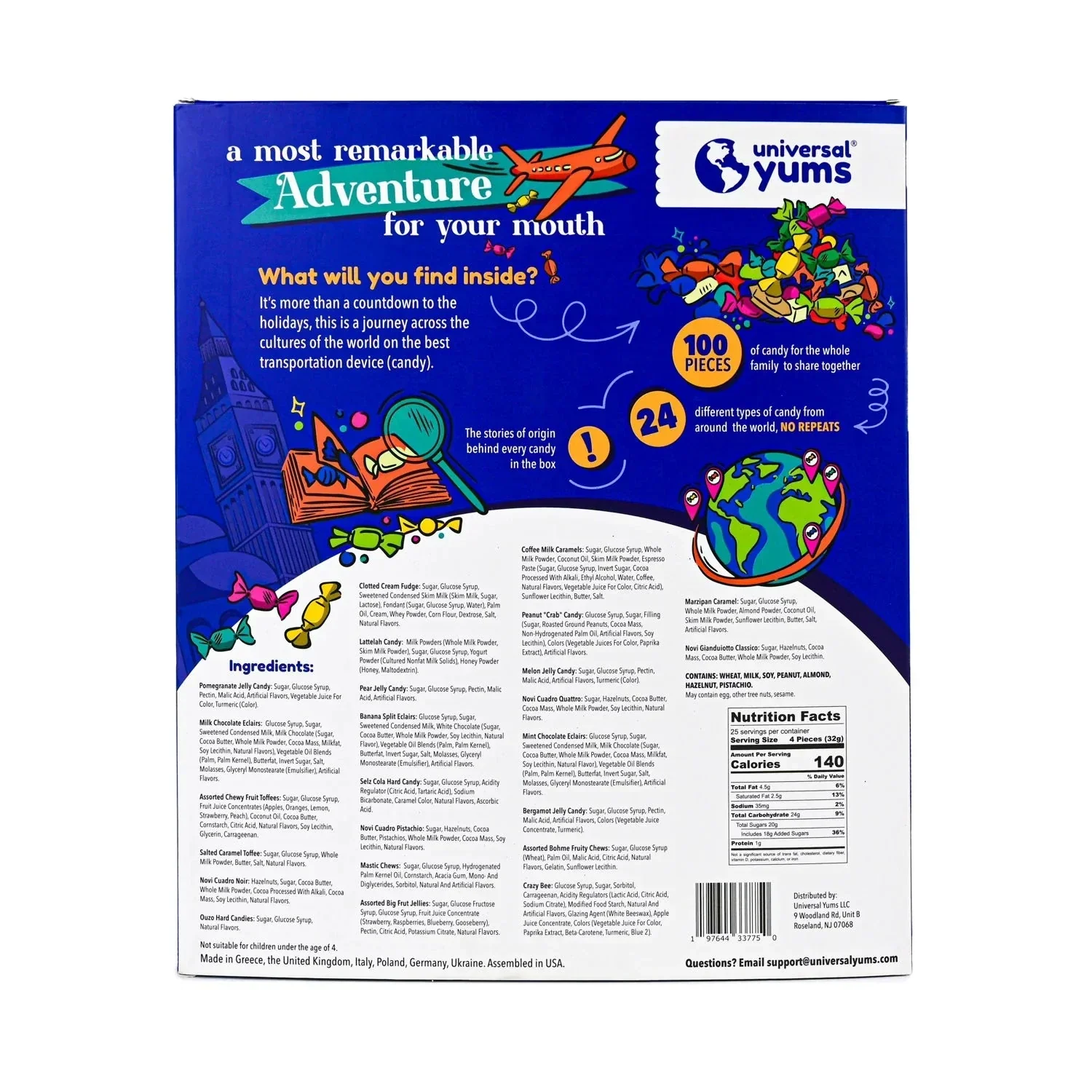 Universal Yums Snack Box: Around The World Candy Advent Calendar - Image 2