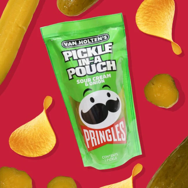 Van Holten's Pringles Sour Cream & Onion Jumbo Pouched Pickle – 1pc - Image 3