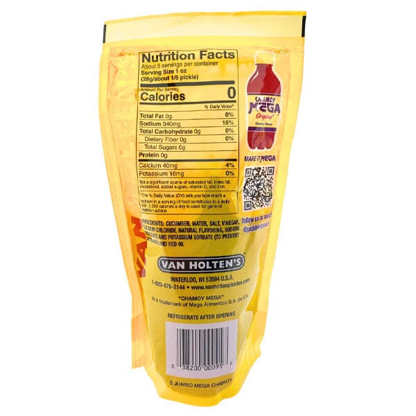 Van Holten's x Chamoy MEGA Original Spicy Jumbo Pouched Pickle - Image 3